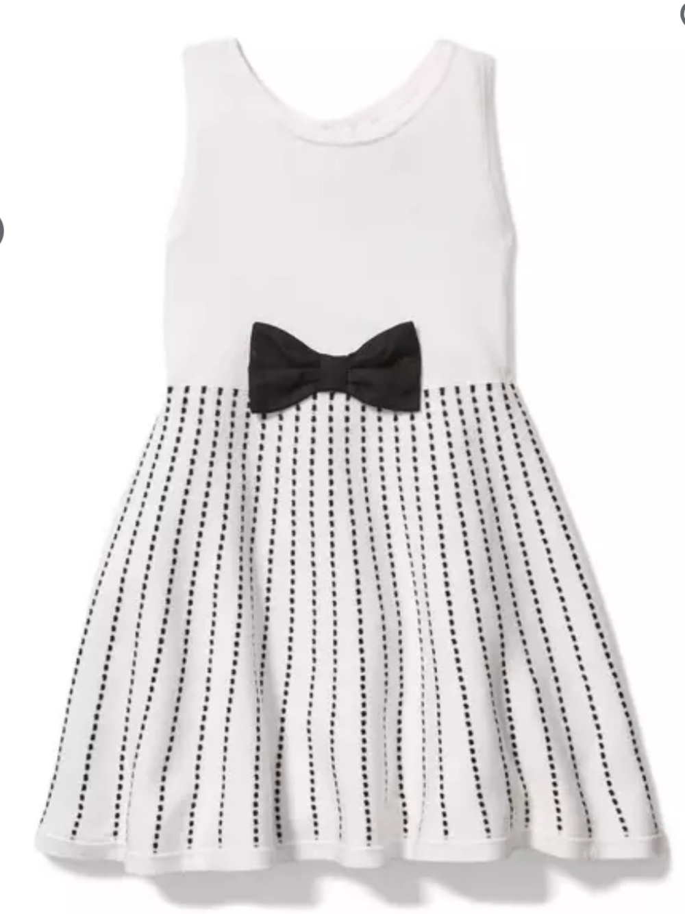 Janie and Jack Bow Sweater Dress Girls 4 Black White Preppy Holiday Party